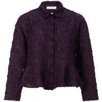 Rich & royal Bluse in aubergine | Gr.: 42
