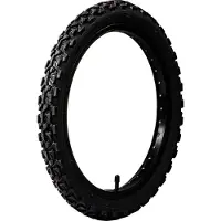 DSI Games Fahrradreifen MTB Fahrrad Mountainbike 1 Reifen 16 x 1,75" schwarz mit 1 Schlauch AV