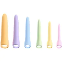 You2Toys Six in a Row 2.0 - 6-teiliges Silikon-Dildo- und Dilator-Set (bunt)