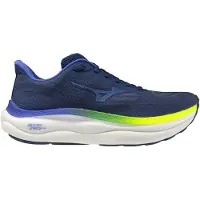 Mizuno Wave Sky 9 Laufschuhe Blau Gelb AW26, Größe 47 - EUR