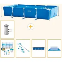 Intex Rechteckiger Frame Pool - 450x220x84 cm - 6-teilig S20066