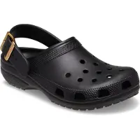 Crocs Clog "Classic Matallic Buckle Clog" Hausschuh, Schlupfschuh mit schwenkbarem Fersenriemen