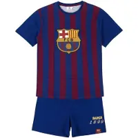 FC Barcelona Kinder Sommer Schlafanzug Shorty