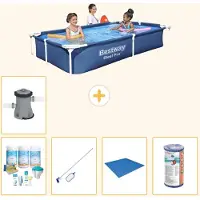 Bestway Steel Pro Rechteckig - 221x150x43 cm - 6-teilig S22064