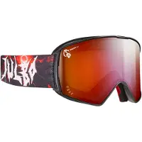 Julbo - Photochromatische Skibrille - Launcher Reactiv HC 0-4 Black/Red - schwarz