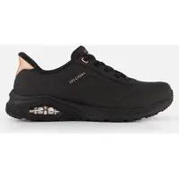 SKECHERS Slip-On Sneaker "ARCH FIT UNO", Damen, Gr. 37, Textil, schwarz (schwarz uni), Lederimitat, Schuhe Slip-On Sneaker, Schlupfschuh, Halbschuh, Freizeitschuh mit Slip ins