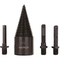 GEKO Holzbohrschnecke 45mm mit 3-tlg. Adapterset – Kohlenstoffstahl, vielseitig einsetzbar, ideal für präzises Bohren und einfache Lagerung in Kunststoffbox.