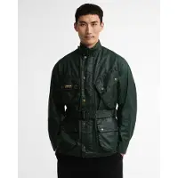 Barbour für Herren. MCA1155 Jacke Distressed 90th Anniversary A7 dunkelgrün (46), Lässig, Baumwolle