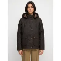 Barbour für Damen. LWX1594 Georgette Wax Jacke dunkelbraun (M), Lässig, Baumwolle