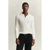 Gant Polokragenpullover "COTTON CABLE POLO" Regular fit mit Polokragen