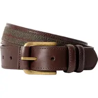 Hackett London für Herren. HM4100084 Ledergürtel Horse N Hound olivgrün (36), Lässig, Klassisch