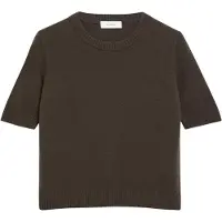 Comma Kurzarmstrickpullover aus Wollmix