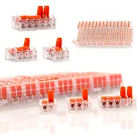Rosfix Set Schnellverbinder 75 Stück – 0,14–4 mm², 250 V, 32 A, Kunststoffbox | Für Elektro, Auto, DIY, Möbel, Industrie