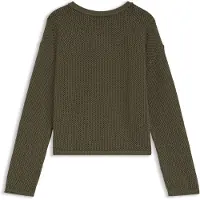BOSS für Damen. 50566859 Jersey Farde grün (XL), Lässig, Häkeln, Langarm
