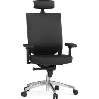 Hjh OFFICE PORTO MAX HIGH Leder - Profi Bürostuhl Schwarz
