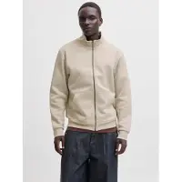 Jack & Jones Sweatjacke "JJEBRADLEY SWEAT ZIP HN NOOS" Materialmix, regular fit