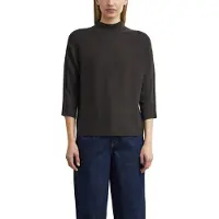 Comma Stehkragenpullover , Damen, Gr. 36, braun, Strick, Obermaterial: 80% Viskose, 20% Polyamid, normal normal, ohne Ausschnitt, Pullover Stehkragenpullover, 3/4 Ärmel, Viskosemix, Topseller