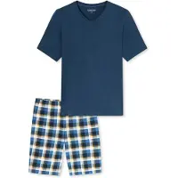 Schiesser Schlafanzug Casual Essentials in Deep blue | Gr.: 56