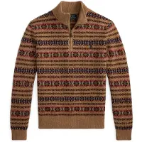 Ralph Lauren für Herren. 710B28589001 Brauner Fair-Isle-Pullover aus Wolle (S), Lässig