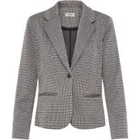 Fransa Blusenblazer "Damen Blazer FRBABETT", Damen, Gr. XL, rot (hot fudge check), Obermaterial: 72% Polyester PES. 26% Viskose CV. 2% Elasthan EL., Blazer Blusenblazer