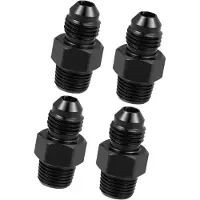 OEM Autoslangadapter-Set 1/8 inch NPT AN3, 4 stuks, universaal, roestvrij staal.