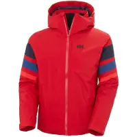 Helly Hansen - Wasserdichte und isolierende Skijacke mit Primaloft&reg; - Panoramic Insulated Jacket Red für Herren - Größe M - Rot