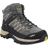 CMP Wanderschuh "RIGEL MID WP TREKKING SHOES", Herren, Gr. 44, Synthetik, grau (grau, cardmom), Leder, Schuhe Wanderschuh, wasserdicht