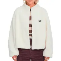 Volcom - Warme Fleecejacke mit Reißverschluss &ndash; Damen / Frauen &ndash; &ndash; Wylding Out Sherpa - Wylding Out Sherpa W Off White für Damen