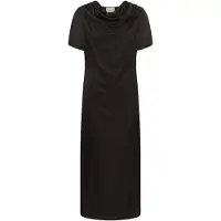 Soaked in luxury Midikleid "Damen Kleid SLEvilia", Damen, Gr. L, N-Gr, braun (ganache), Obermaterial: 50% Viskose CV. 50% Viskose LENZING ECOVERO CV LenzEcov., Kleider Midikleid