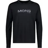 Mons Royale Yotei Merino Classic Long Sleeve, Skiunterhemd, Herren, schwarz