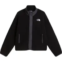 The North Face Fleecejacke "W CRAGMONT SNAP FRONT FLEECE JACKET", Damen, Gr. XL, schwarz (tnf schwarz, anthrazit gr), Fleece, Obermaterial: 100% Polyester, normal, Jacken Fleecejacke
