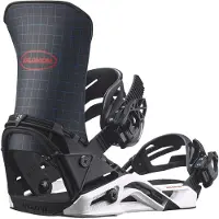 Salomon Snowboard - Snowboard-Bindungen - District Black & White - Größe 43 - 47 - schwarz
