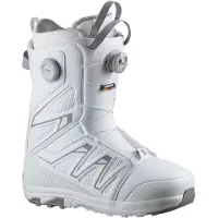 Salomon Snowboard - Snowboardboots - Launch BOA SJ BOA White/Alloy für Herren - Größe 44 - Weiß