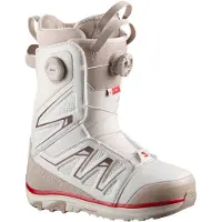 Salomon Snowboard - Snowboard-Boots - Ivy BOA SJ BOA Almond Milk/White Pepper/Haute Red für Damen - Größe 38,5 - Weiß