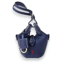 Ralph Lauren für Damen. 427P17791005 Ledernes Polo Play Anhänger für Tasche, marineblau (OSFA), Lässig