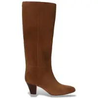 Ralph Lauren für Damen. 802P15715002 Braune Emrsyn Lederstiefel (37), 3 bis 5 cm, Reißverschluss, Lässig