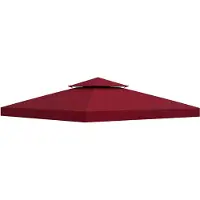 StarTech.com Ersatzdach Gartenpavillon - Ersatzplane für Pavillon 3 x 3 m - Zeltüberdachung - Oxford Stoff - Wasserabweisend - Armeegrün