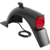 ISTOVO Scooter Rear Assembly for E2 E2 Kickscooter Hook Taillight Integrated Rear Mudguard