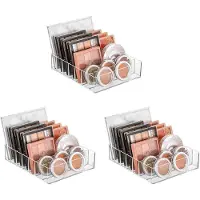 Typecat 3X Schminke Organisator, Kompakte Schminke Paletten Organisator, 7 Stücke Kosmetik Aufbewahrungs Kasten für Badezimmer Arbeitsplatten, Waschtische