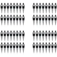 Typecat 64 Stück Metall Korken Blanko Weinkorken Kit Wiederverwendbare Wein Korken Einsatz Set Hardware für Hochzeit Wein Party Bar DIY Drehen
