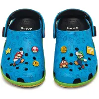 Crocs Pantoletten Super Mario Core Classic Clog Kids 212140 Bunt