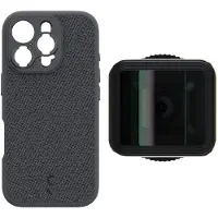 ShiftCam iPhone 16 Pro Case Dunkelgrau Stoff + LensUltra 1,33x Anamorphic