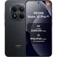 Xiaomi REDMI Note 15 Pro 5G Smartphone 12+512GB, 6580mAh, 200MP, Schwarz