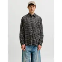 Jack & Jones Langarmhemd "JJCARTER CHECK SHIRT LS SN" Baumwolle, relaxed fit