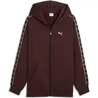 Puma Herren Freizeit / Mode Sommer GJ Kapuzensweats Kapuzensweats lg.Arm He/Uni ESS ELEVATED TAPE Relaxed Full-Zip Hoodie FL