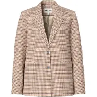 Pieces Pcbosella Loose Langarm Print Blazer | Braun | XL