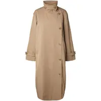 Pieces Pcjorma Lange Stehkragen Jacke | Beige | M