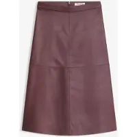 Bonprix Midirock aus Lederimitat, Regular Fit, Midi-Länge, eleganter Stil