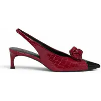 ROTATE für Damen. 1167392691 Slingback Knot burgundy Lederschuhe (39), 3 bis 5 cm, Keine, Lässig, Party