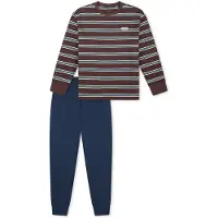 Schiesser Schlafanzug Comfort Cotton in Kakao | Gr.: 140